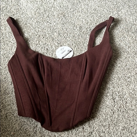 Corset tank brown - Picture 2 of 3